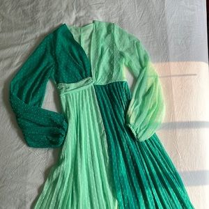 Green maxi dress